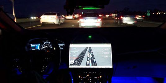 Qualcomm's Snapdragon Drive Pilot undergoes testing in stop-and-go traffic on highway 52 East.