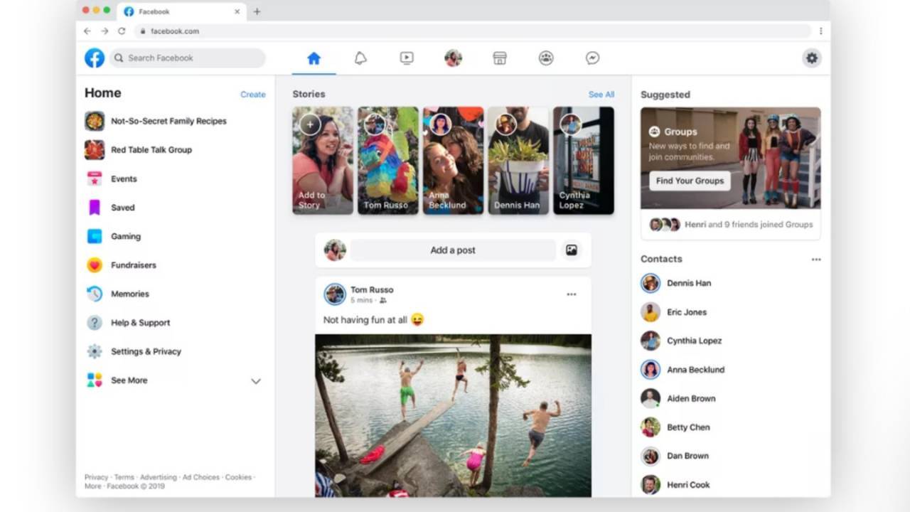 Facebook’s desktop website redesign is now live for some users