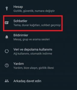WhatsApp Yedek Alma Android