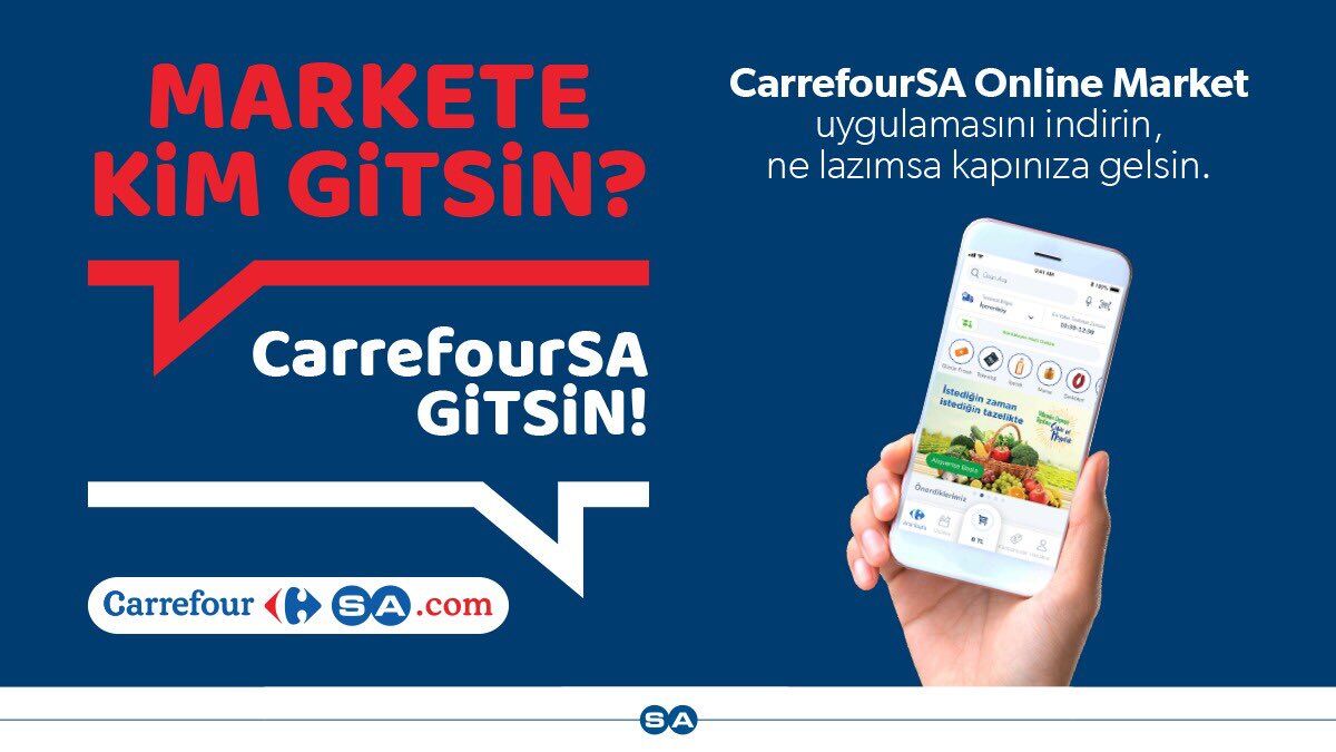 carrefoursa online market uygulaması