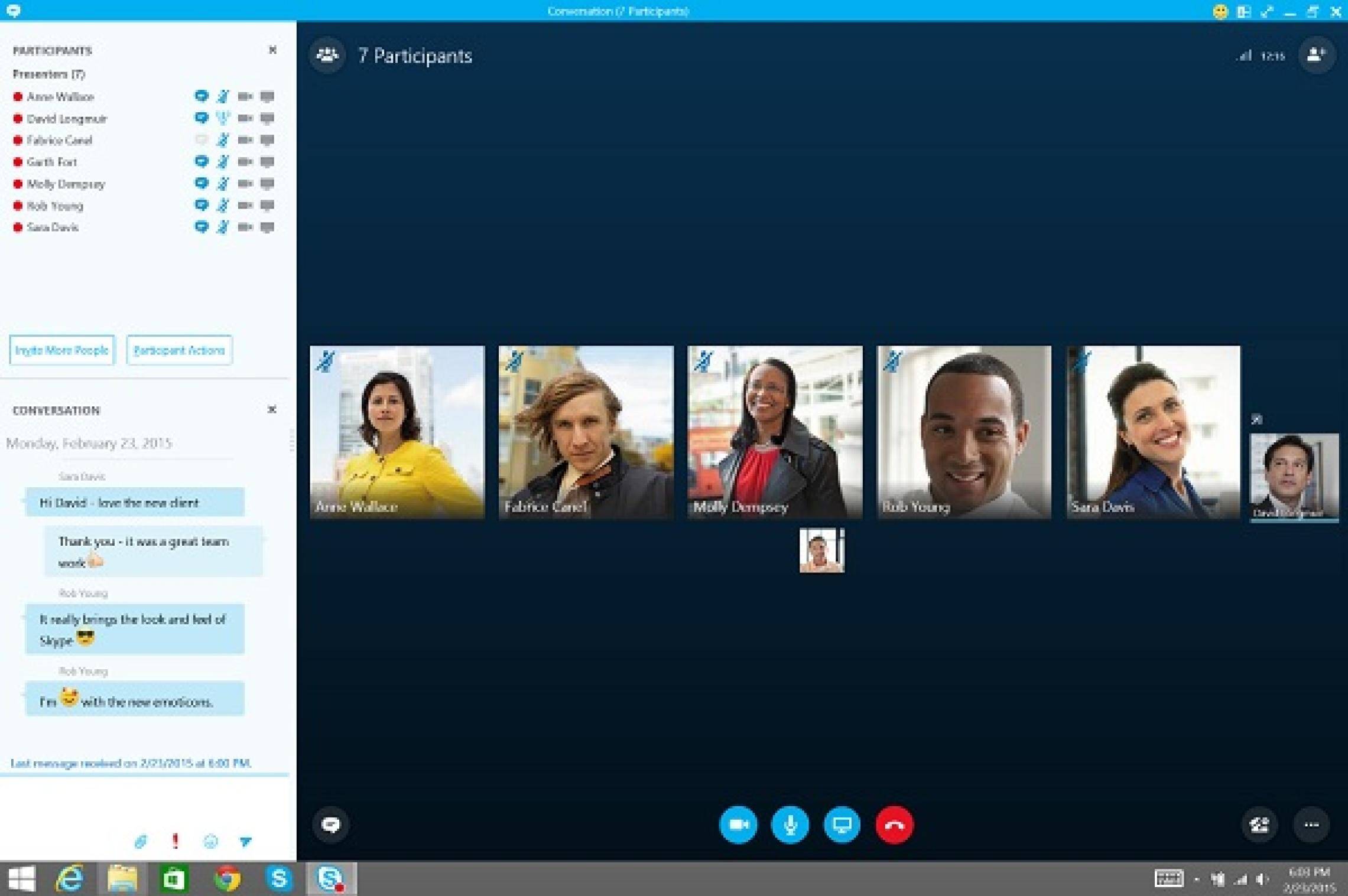 skype video konferans uygulaması