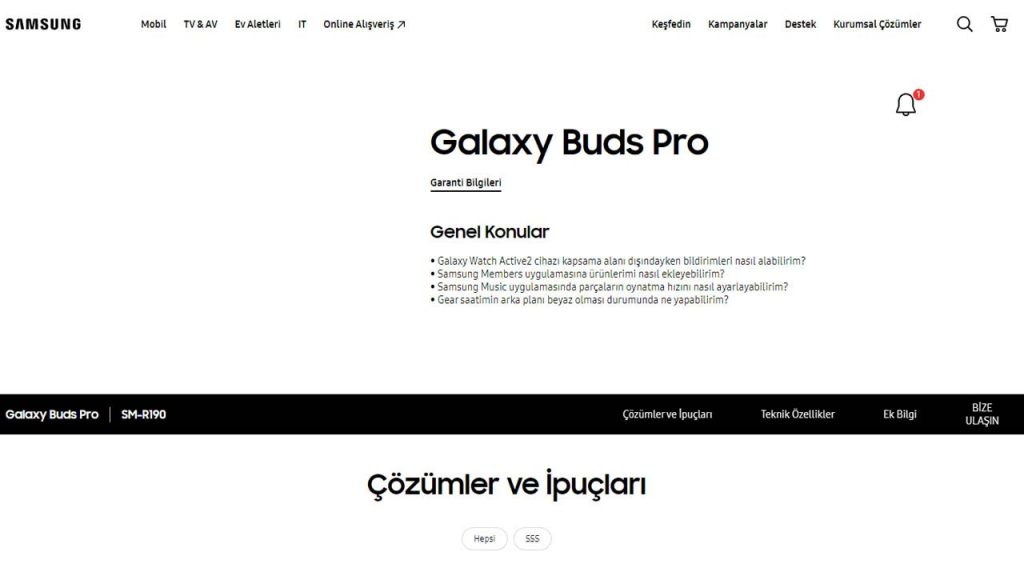 Samsung Galaxy Buds Pro Türkiye